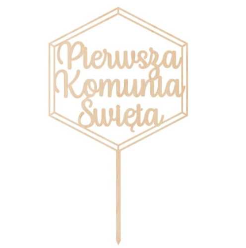OP388 Topper geometryczny Komunia Święta