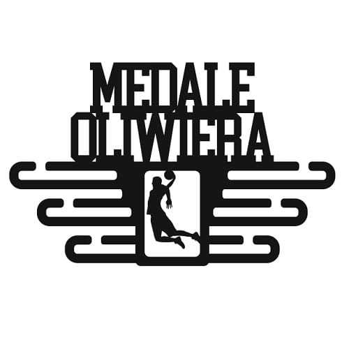 DW031 Wieszak na medale personalizowany - koszykówka