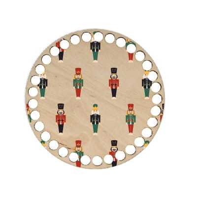 BSZ753-UV Baza koszyka - nadruk, koło 15cm - dziadki do orzechów