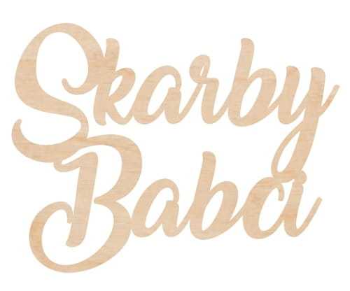 ND584 Napis - Skarby Babci - duży