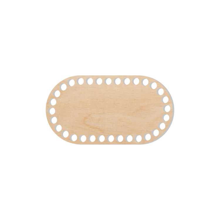 BSZ778 Baza koszyka owalna 17,5cm x 9,5cm szydełkowanie