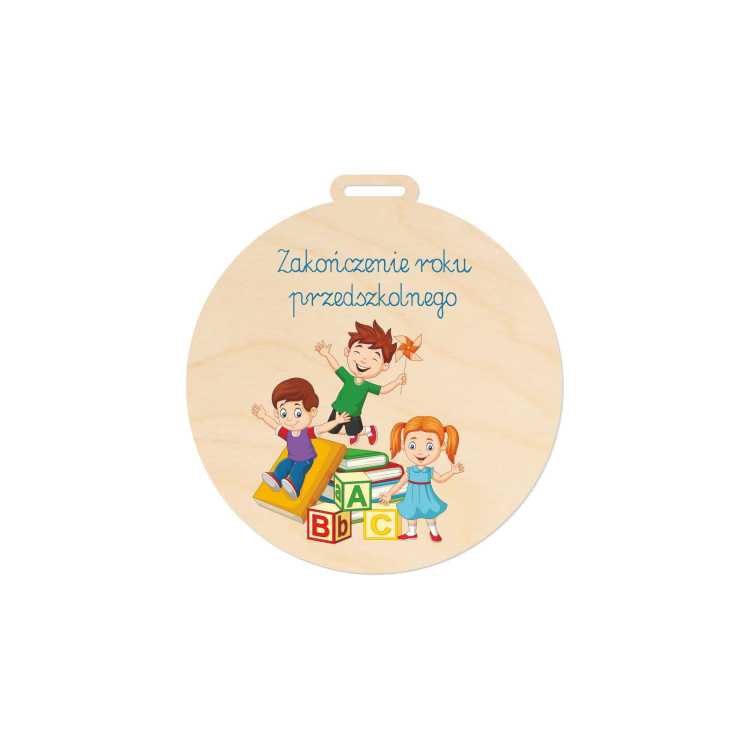 MED058-UV Medal na koniec roku DLA PRZEDSZKOLAKA