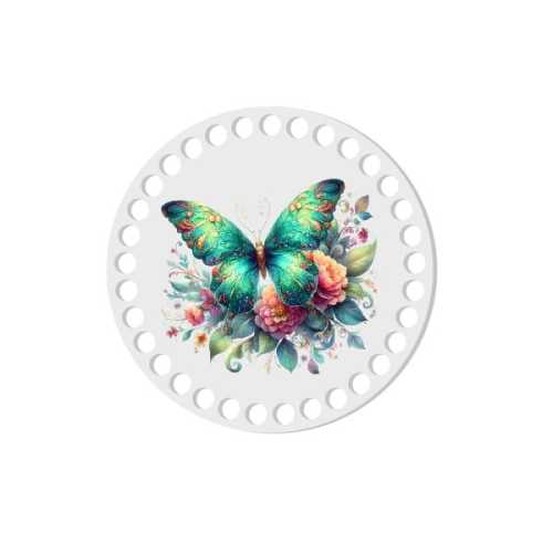 BSZ820-UVW Baza nadruk 15cm HDF motyl zielony