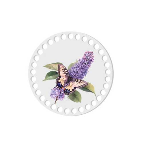BSZ825-UVW Baza nadruk 15cm HDF motyl i bez lilak