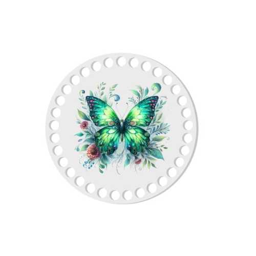 BSZ827-UVW Baza nadruk 15cm HDF motyl zielony