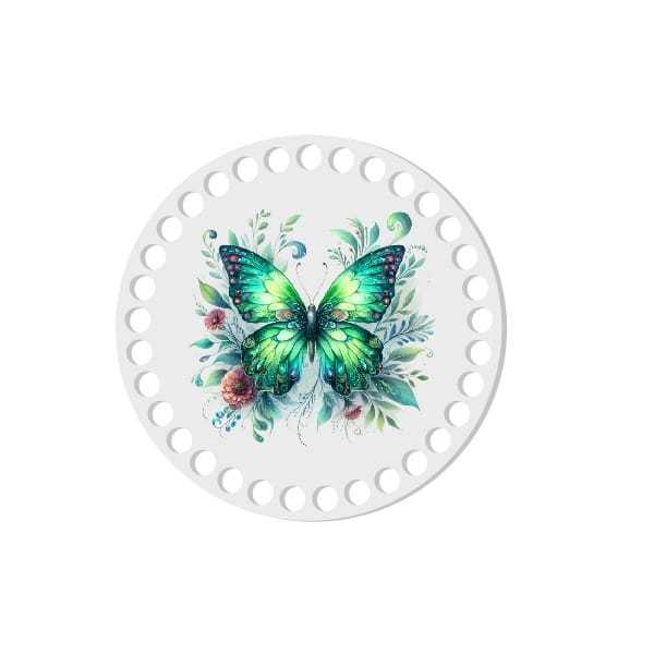 BSZ827-UVW Baza nadruk 15cm HDF motyl zielony