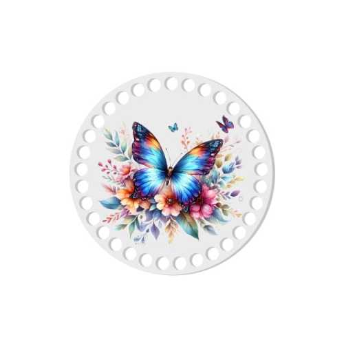 BSZ834-UVW Baza nadruk 15cm HDF tęczowy motyl