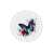 BSZ837-UVW Baza nadruk 15cm HDF czarny motyl w kwiatach