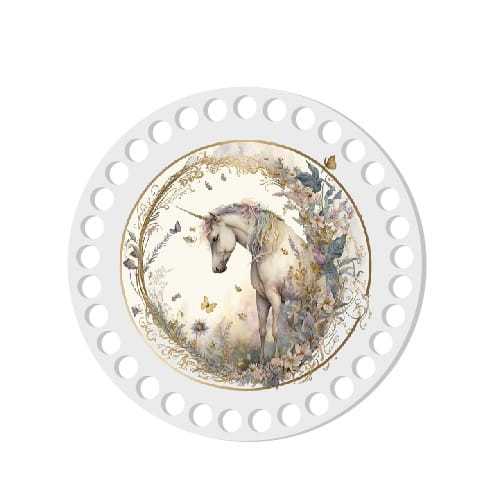 BSZ843-UVW Baza nadruk 15cm HDF pastelowy jednorożec  5