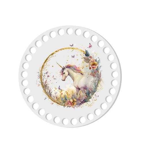 BSZ846-UVW Baza nadruk 15cm HDF pastelowy jednorożec 8