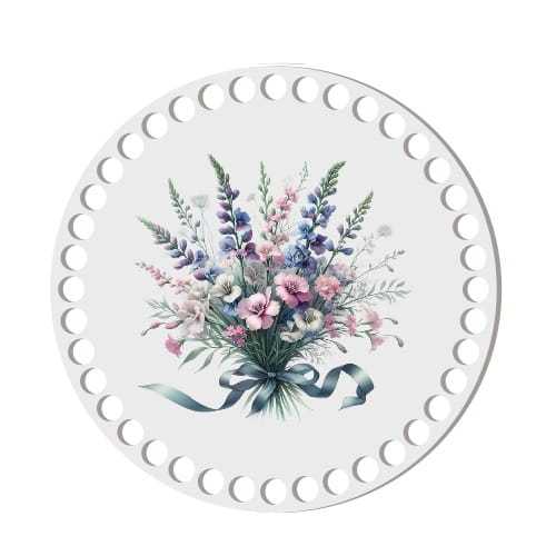BSZ864-UVW Baza nadruk 17cm HDF bukiet kwiaty polne