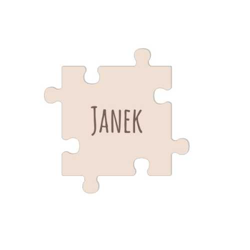 AD1446E Puzzle z grawerem - dekor z Twoim napisem Szkoła Wesele