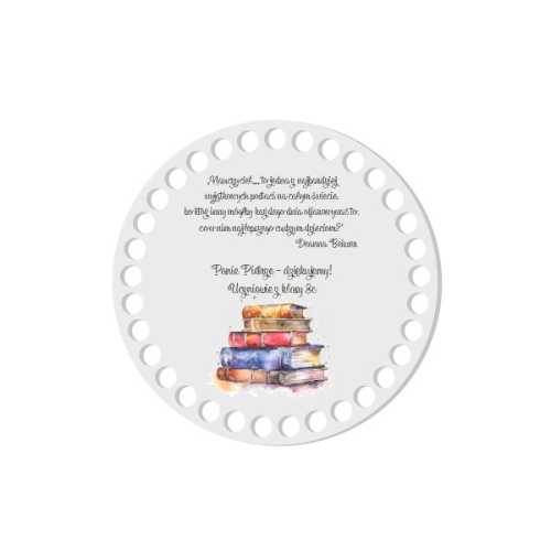 BSZ894-UVW Baza nadruk 15cm HDF dla Nauczyciela - PERSONALIZACJA wzór 3