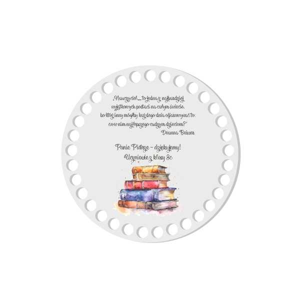 BSZ894-UVW Baza nadruk 15cm HDF dla Nauczyciela - PERSONALIZACJA wzór 3
