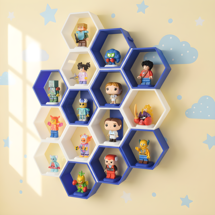 Heksagonalne półki ścienne – dodatkowe elementy