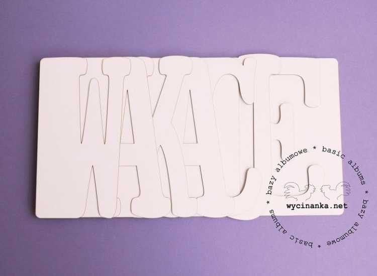 wordbook "WAKACJE"
