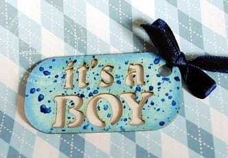 zestaw tagów "it's a boy"