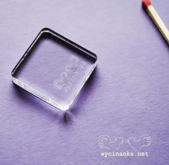 bloczek do mocowania stempli, 1x1"