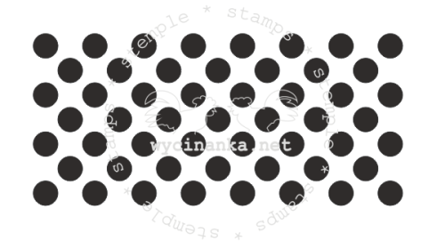 stempel "border/tło - grochy"