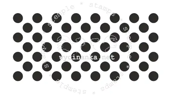 stempel "border/tło - grochy"