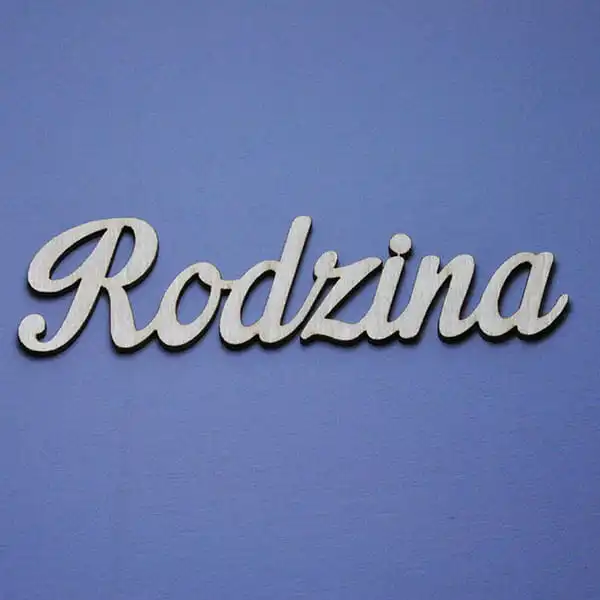 ND056-M Rodzina - napis drewniany