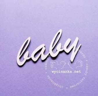 napis "baby"