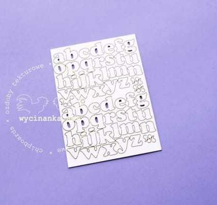 alfabet - arkusz, wzór 1