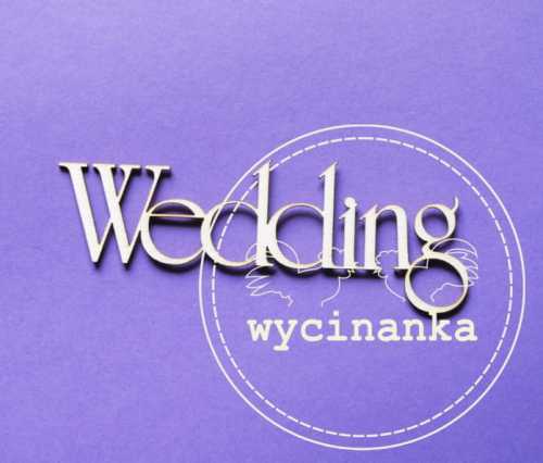 napis "Wedding"