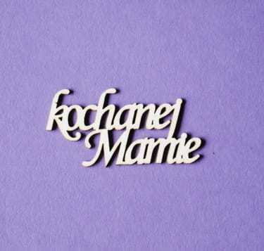 napis "kochanej Mamie", wzór 1