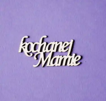 napis "kochanej Mamie", wzór 1