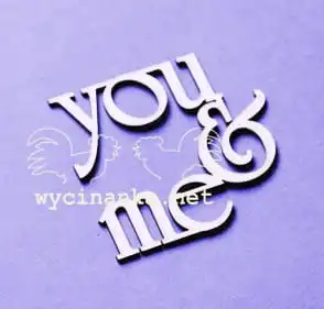 napis "you & me"