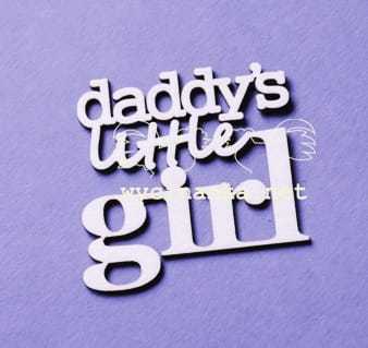 napis "daddy's little girl"