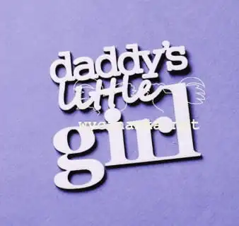 napis "daddy's little girl"