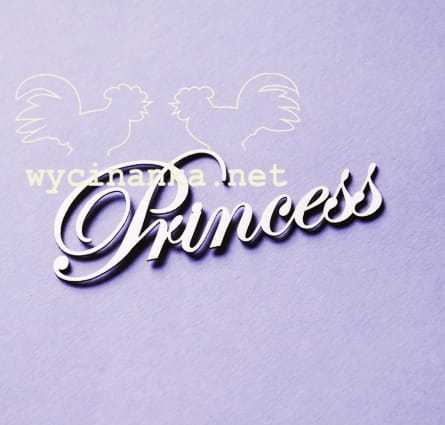 napis "Princess"