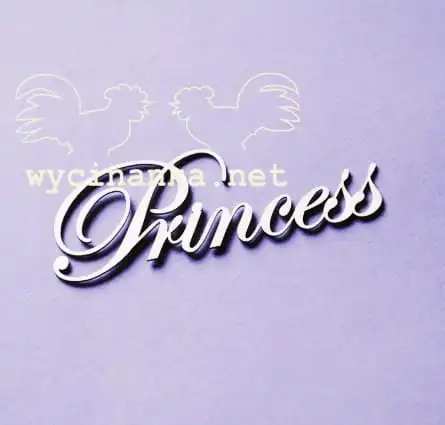 napis "Princess"