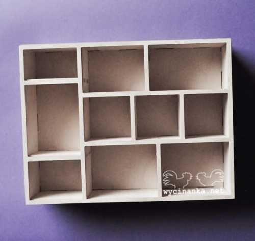 shadowbox 5,3x15,8x22,8 cm, sklejka 4 mm