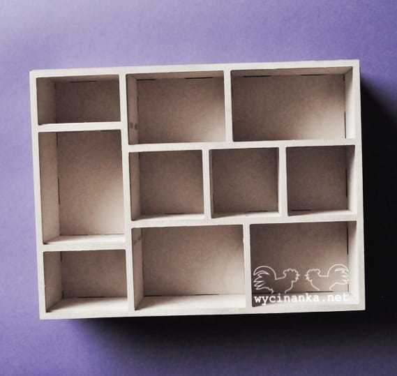 shadowbox 5,3x15,8x22,8 cm, sklejka 4 mm