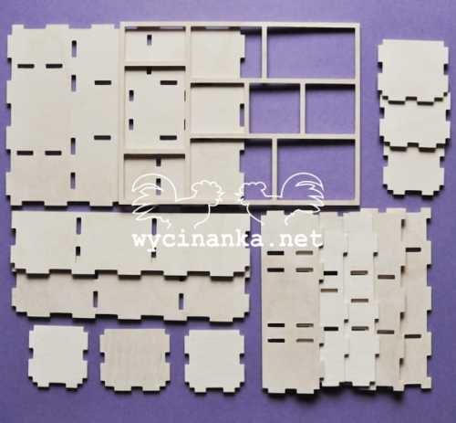 shadowbox 5,3x15,8x22,8 cm, sklejka 4 mm