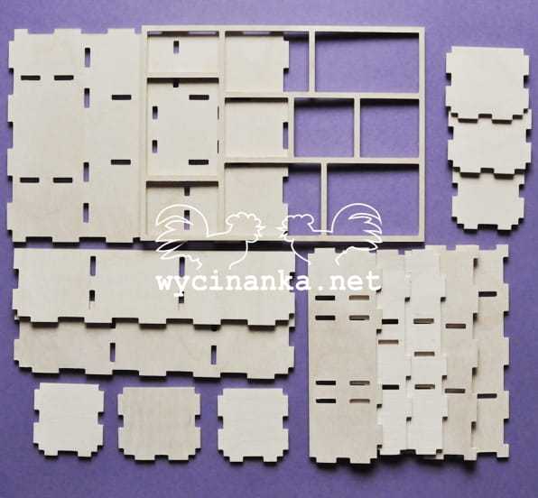 shadowbox 5,3x15,8x22,8 cm, sklejka 4 mm