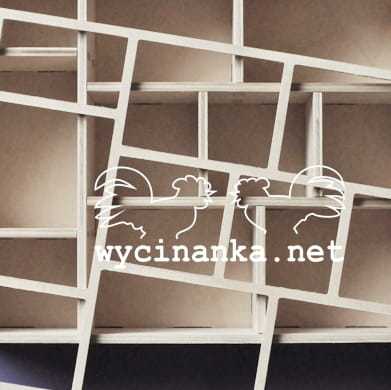 shadowbox z ornamentem 5,3x15,8x22,8 cm, sklejka 4 mm