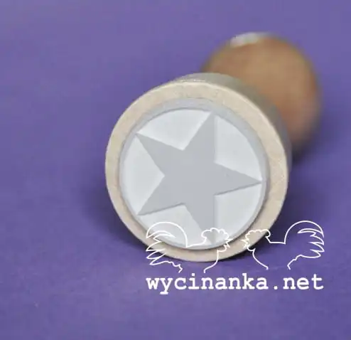 stempel gumowy gwiazdka, wz. 3