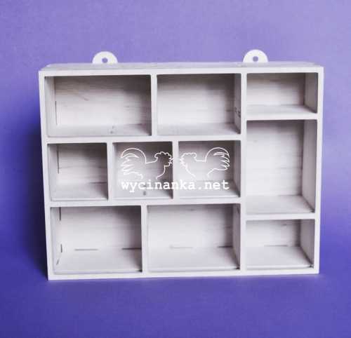 wiszący shadowbox 5,3x15,8x22,8 cm, sklejka 4 mm