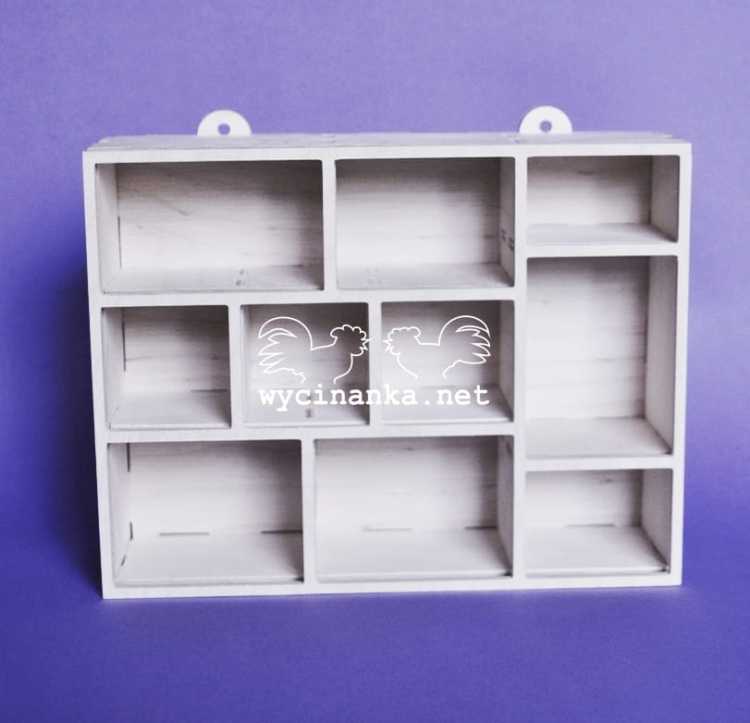 wiszący shadowbox 5,3x15,8x22,8 cm, sklejka 4 mm