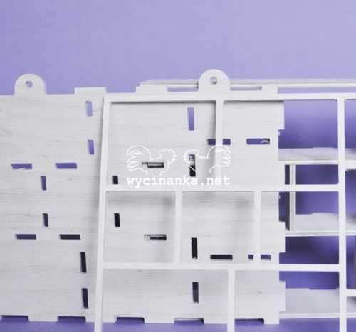 wiszący shadowbox 5,3x15,8x22,8 cm, sklejka 4 mm