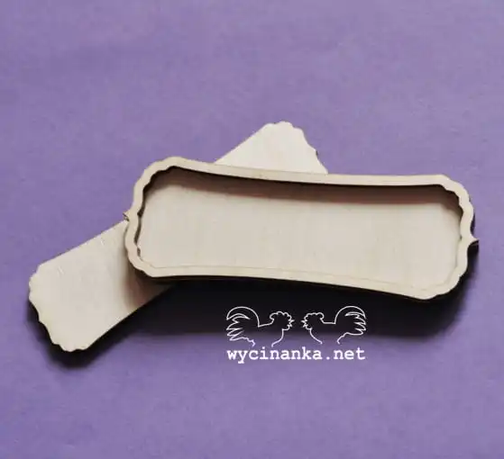ramka i szyldy, sklejka 3 mm