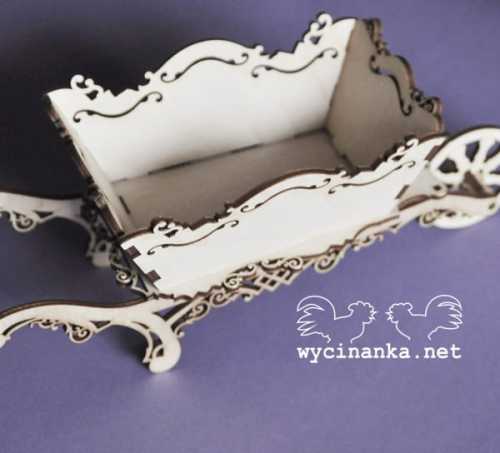 taczka 3d,sklejka 3 mm