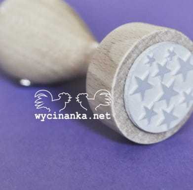 stempel gumowy GRUDNIOWY DZIENNIK gwiazdki
