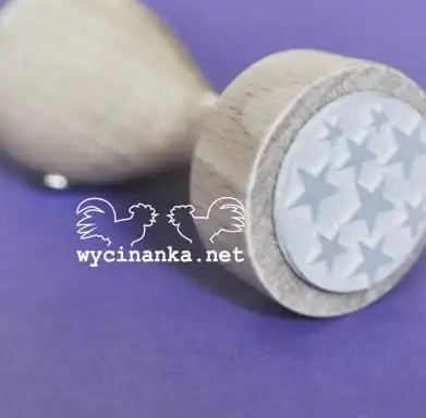 stempel gumowy GRUDNIOWY DZIENNIK gwiazdki