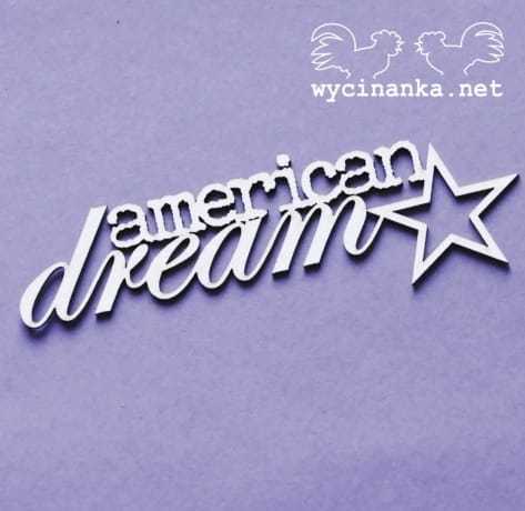 AMERICAN DREAM - napis