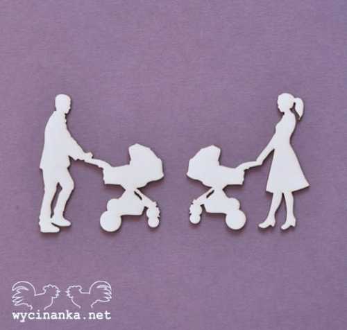 ALBUM RODZINNY - mama i tata z wózkiem